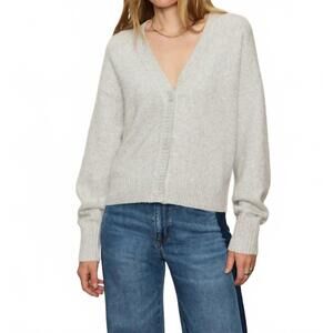 NEW SANCTUARY shimmer cardigan in heather grey sparkle